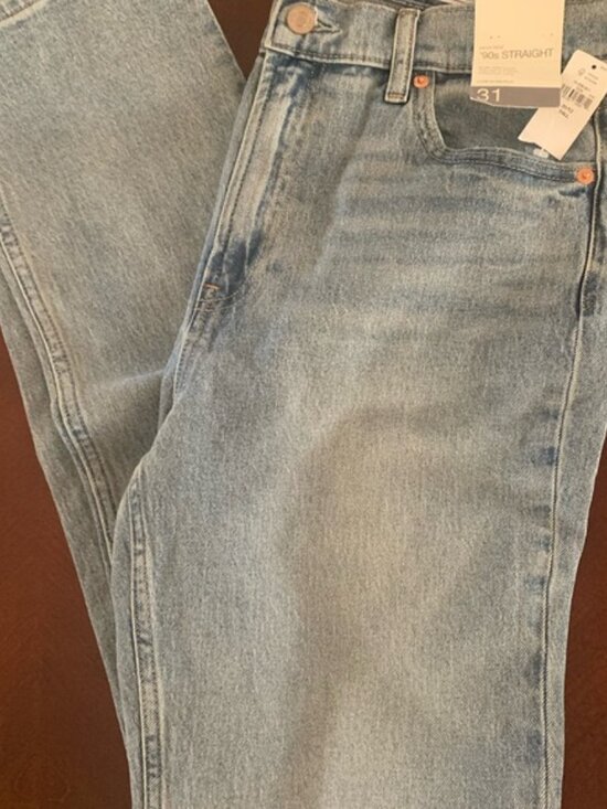 GAP Women’s 90s Straight high rise jeans-31-12tall new with tags - Picture 4 of 5